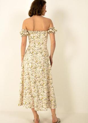 Винтажное платье миди в стиле украинского бренда overthesea4 фото