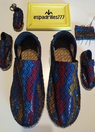 Эспадрильи, летняя обувь ручной работы,  из кожи кенгуру, espadrilles handmade, espadrilles7771 фото