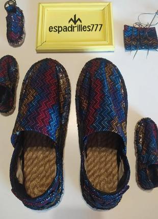 Эспадрильи, летняя обувь ручной работы,  из кожи кенгуру, espadrilles handmade, espadrilles7772 фото