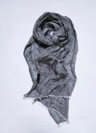 Льняной шарф палантин платок belmonte serie oro италия /5583/