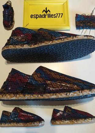 Эспадрильи, летняя обувь ручной работы,  из кожи кенгуру, espadrilles handmade, espadrilles7773 фото