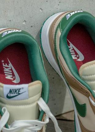 Кросівки nike sb dunk beige green5 фото