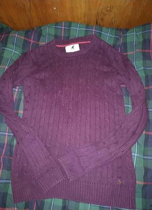 Красивый сливовый свитер