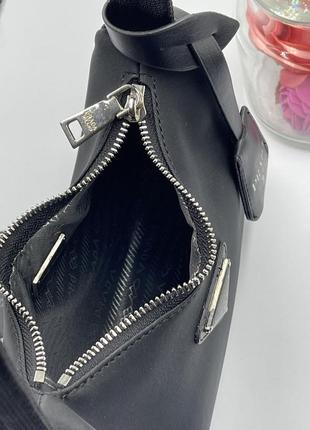 Сумка нейлон женская сумка черная в стиле prada прада5 фото