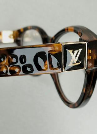 Louis vuitton очки женские имиджевые тигроаые коричневые8 фото