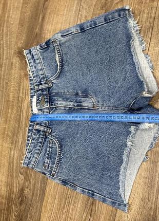 Шорты джинсовые синие летние8 фото