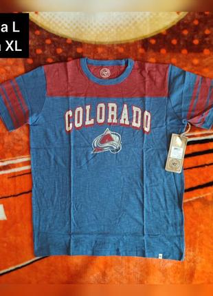 💯🏒🥅 оригінал. футболка '47 brand x nhl colorado avalanche.