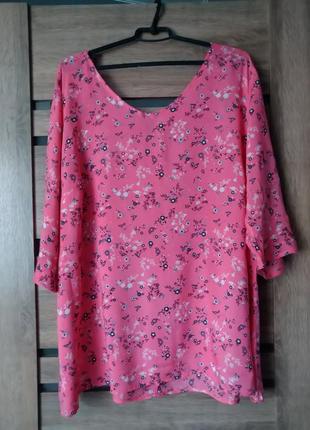 Шикарная блуза 100% вискоза maxi blue