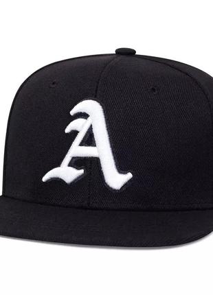 Стильна кепка бейсболка унісекс декор вишивка прапор америки колір чорний (55-60)
