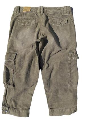 Tommy hilfiger corduroy женские винтажные вельветовые штаны 3/4 | garment dyed2 фото