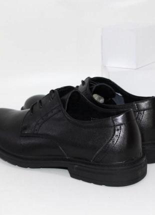 Черные классические мужские туфли на шнурках2 фото