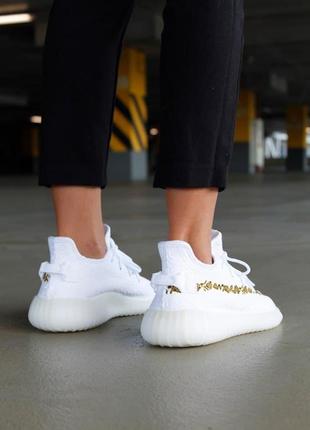 Женские кроссовки  adidas yeezy boost 350 v2 white9 фото