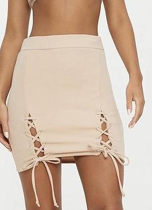 Спідниця prettylittlething шнурівка