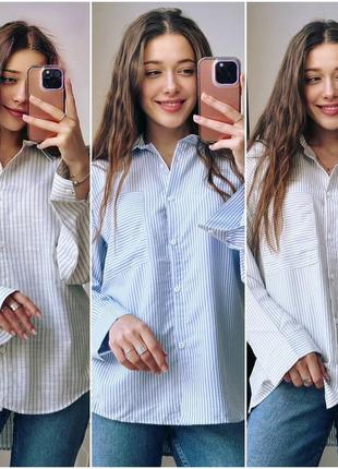 Блуза женская коттоновая длинная размеры норма и батал