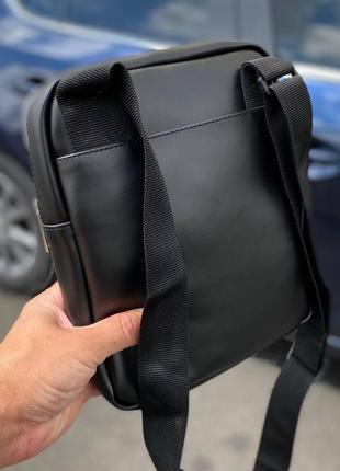 Мужская черная сумка планшетка через плечо meet 26 * 21 * 4 - m444 фото
