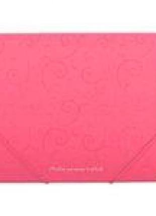 Папка на гумках а5 buromax 3902-10 пластикова  barocco  рожева (1)