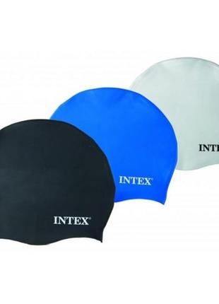 Силиконовая шапочка для плавания intex арт. 55991 1 размер