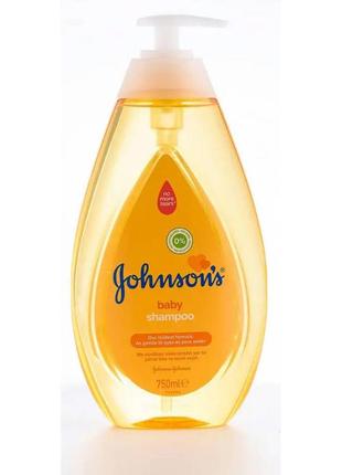 Дитячий шампунь johnsons baby shampoo 750 ml