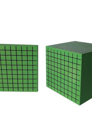 Квадрат сотенний hega. математичний куб з посібником3 фото