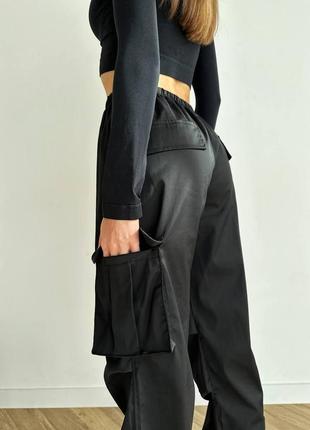 Невероятно красивые брюки с карманами ткань костюмка размеры батал10 фото