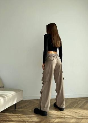 Невероятно красивые брюки с карманами ткань костюмка размеры батал6 фото