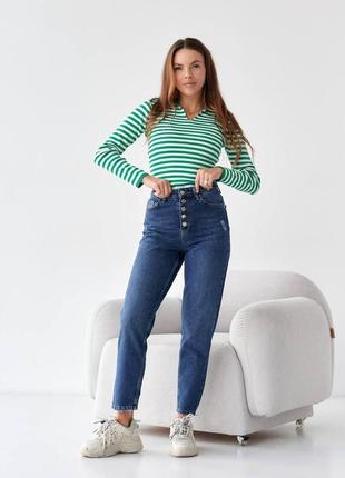 Женские джинсы мом  джинс коттон не тянется размеры норма турция1 фото