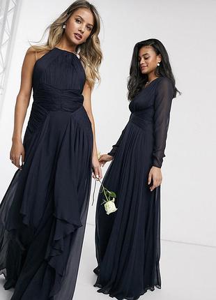 Платье синие  asos вечернее