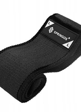 Резинка для фітнесу та спорту із тканини springos hip band size l fa0115