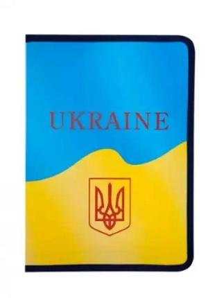 Тека-конверт а4 на блискавки buromax 3960-08 ukraine жовтий (12)1 фото