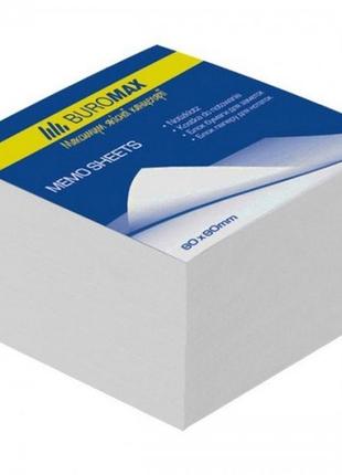 Блок бумаги buromax 2207 д/заметок белый не склеенный 80*80*20мм (1/48)
