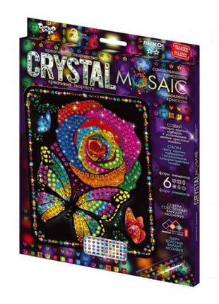 Мозаика из цветных кристаллов: crystal mosaic crm-02-07 размер 21х30 см tm danko toys (1/10)1 фото