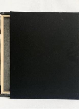 Полотно для рисования на подрамнике черный 40*40 см1 фото