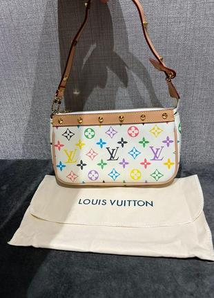 Шикарна вінтажна брендова сумка louis vuitton pochette