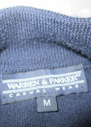 Свитер шерстяной warren&amp;parker кофта под горло гольф woolmark4 фото