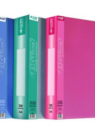 Папка на 100 файлів 4office 4-228 а4  (1/12/36)