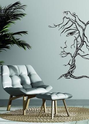 Декоративное настенное панно «дерево лицо» декор на стену