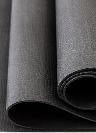 Спортивний килимок каремат для тренувань, занять йоги, фітнес 1500*600*3,5 мм чорний2 фото