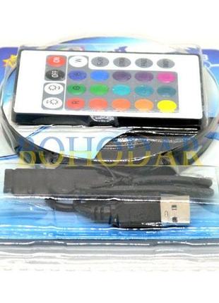 Комплект светодиодная usb лента ledstrip led 5050 2 метра rgb smd ip68 +контроллер +пульт польша!9 фото