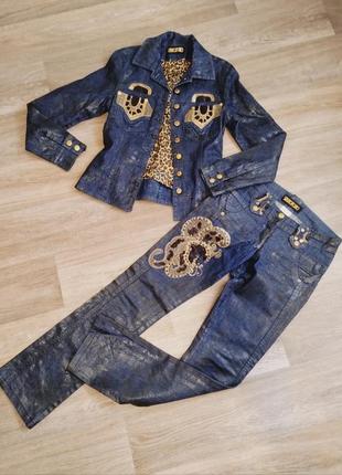 Жіноча джинсова куртка + джинси1 фото