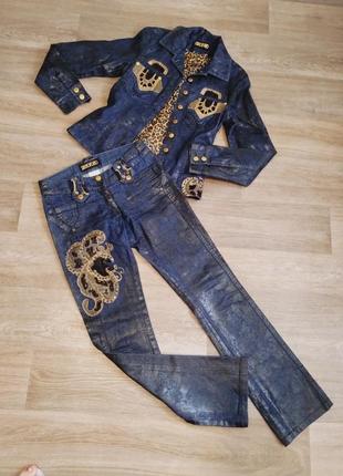 Жіноча джинсова куртка + джинси2 фото