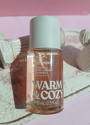 Парфумований спрей для тіла victoria's secret warm & cozy mini body mist 75 мл