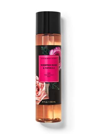 Спрей для тіла whipped rose & vanilla від bath and body works5 фото