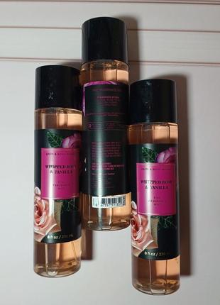 Спрей для тіла whipped rose & vanilla від bath and body works7 фото