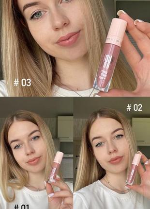 Рідка матова помада для губ golden rose nude look velvetty matte4 фото