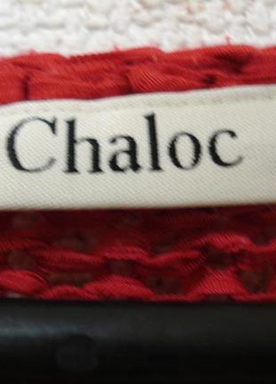 Красная вязаная кофта кофта с длинным рукавом кофта крупной вязки бренд chaloc5 фото