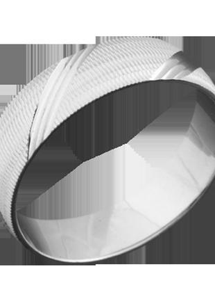 Серебряное обручальное кольцо