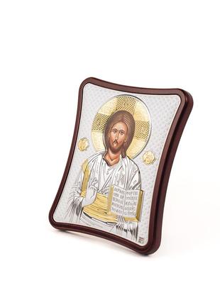 Ікона ісуса христа 15x20см на дерев'яному витягнутому кіоті2 фото