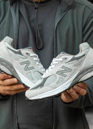 New balance 990 v3 grey green ❤️37рр-45рр❤️кроссовки мужские 1950 баланс 990, мужское кроссовки, кроссовки женские демисезонные5 фото