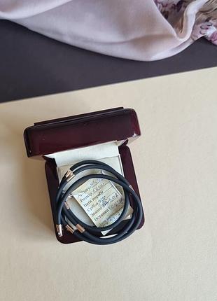 Розкішне кольє з каучука і золотими вставками 585 проби10 фото