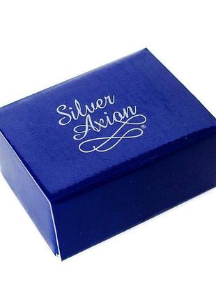 Серебряная икона семистрельная божья матерь в синем муранском стекле 7х9см